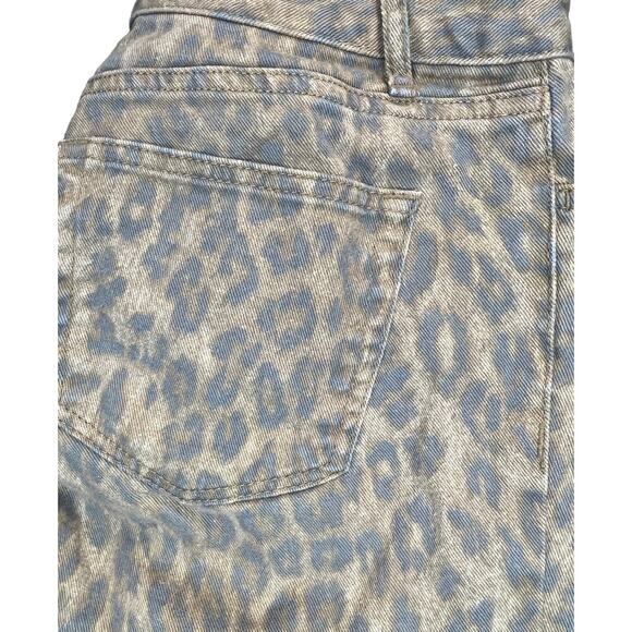 Womens Chaps Ralph Lauren Cheetah Slimming Stretch Denim Animal Jeans Size 4 - Picture 6 of 6